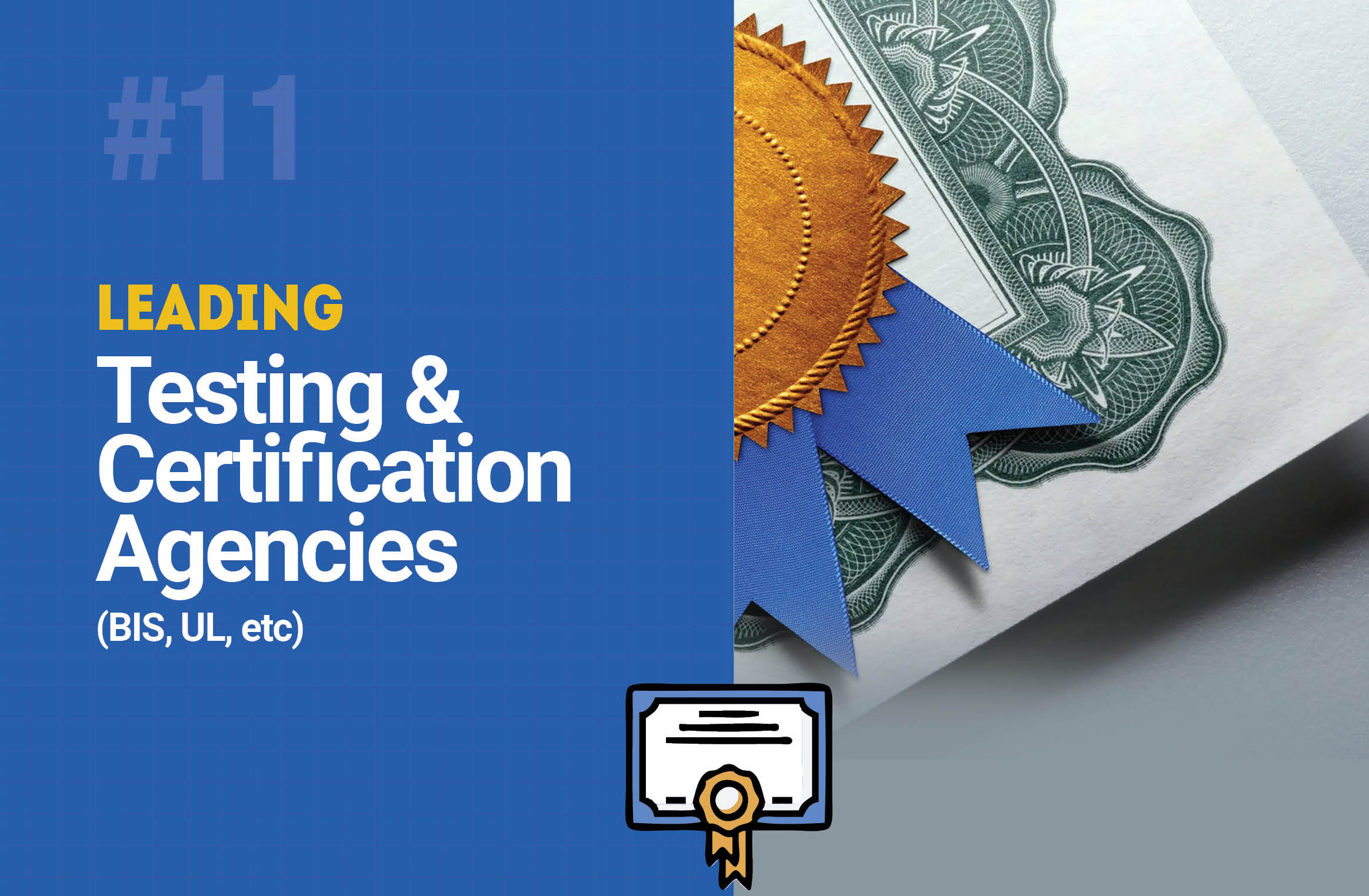 Leading Testing & Certification Agencies (BIS, UL, etc)
